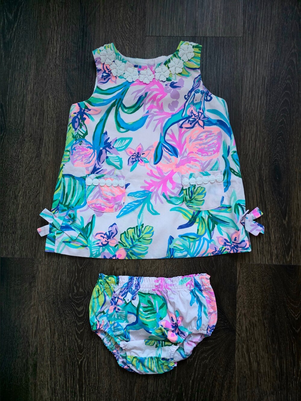 Lilly Pulitzer "Mermaid in the Shade" dress & bloomer set